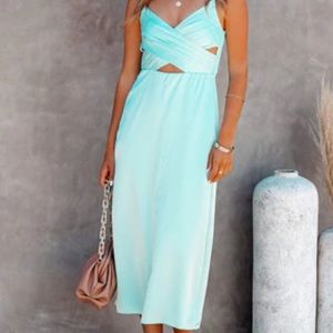 NWT Tiffany blue midi dress
